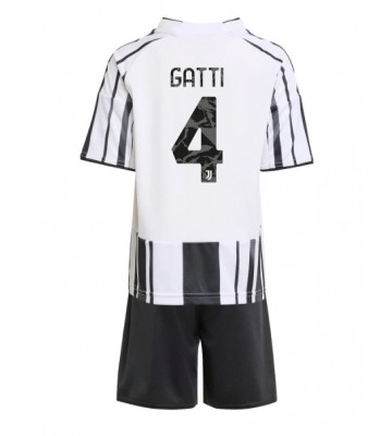 Juventus Federico Gatti #4 Dětské Domácí Dres 2025-26 Krátký Rukáv (+ trenýrky)
